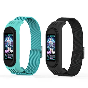 Nailono elastingas dirželis Xiaomi MI Juosta 6 5 Linijos Apyrankę Sporto Kvėpuojantis Pakeitimo Apyrankė Juosta 4 3 Smart Watch Priedai