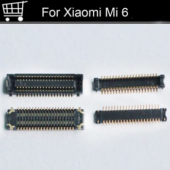 2vnt FPC jungtis Xiaomi Mi 6 LCD ekranas ant Flex kabelis Apie plokštę mainboard Xiaomi Mi 6 Dalys