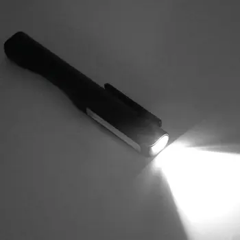 COB Darbo Inspekcijos Šviesos LED Žibintuvėlis USB Įkrovimo Žibintų Pasukamas Kablys Magnetinio Žibintuvėlis Pen Šviesos Avarinis Automobilių Šviesos