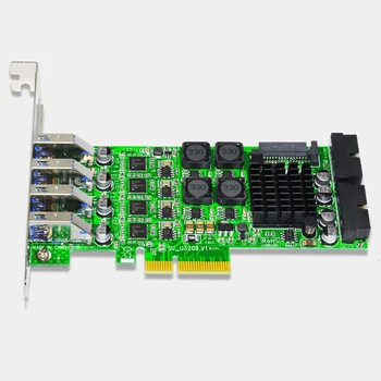 Pridėti Kortelės PCI Express USB 3.0 PCI-E 19 Pin USB 3.0 Adapteris, PCI-E, USB 3.0 Valdiklį, PCI-E PCIE USB3.0 Plėtimosi Kortelės PC
