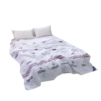 2021 Hilton Hotel šviesos antklodė vasaros kietas, antklodė ruoželiniu DOUBL LOVOS ANTKLODĖ plona antklodė oro kondicionavimo miega lova gerklės antklodė core
