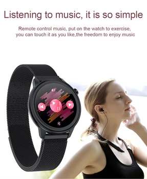 Smart Watch Moterų Kūno Temperatūra Moterų laikotarpį, Širdies ritmas, Kraujo Spaudimo Monitorius muzikos valdymo Fitneso Sekimo Vandeniui