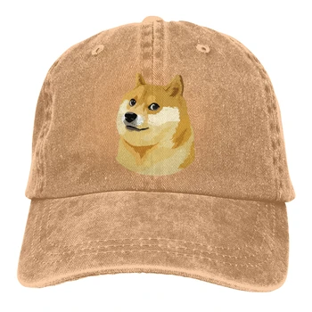Doge Beisbolo kepuraitę Vyrų Dogecoin Juokinga Bitcoin Kepurės spalvų Moterys Vasarą Snapback Kepurės