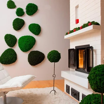 20g dirbtinės žaliosios augalų nemirtingas netikrą gėlių, Samanų, žolės Vestuvių namų kambarį, dekoratyvinės sienų 