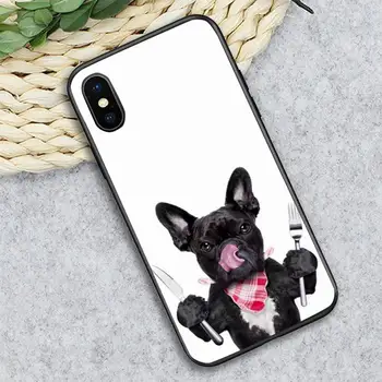 Prancūzų buldogų šunų gyvūnų Telefono dėklas skirtas iPhone 11 12 pro XS MAX 8 7 6 6S Plus X 5S SE 2020 XR Minkšto silikono funda