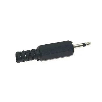 10 vnt 2,5 mm male plug mono garso ir dual channel plug jungtis plastiko lukštais, stereo audio plug kanalo 