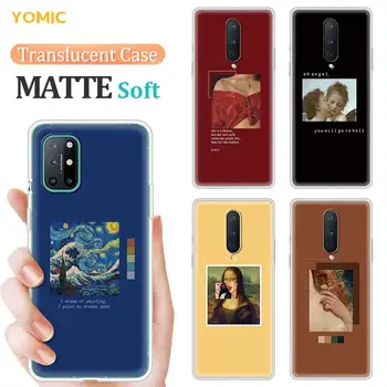 Derliaus Tapybos Meno Van Gogh Permatomas Telefoną Atveju OnePlus 8 Nord N10 N100 8T 7 7T Pro 5G Z Minkštas Matinis Dangtelis 8Pro Coque