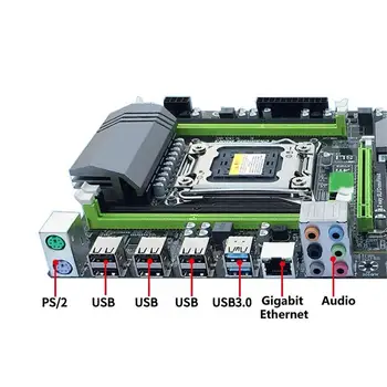 X79T Plokštė LGA2011 DDR3 ATX 1866/1600 / 1333MHz USB2.0 SATA3 PCI-E NVME M. 2 SSD Paramos REG ECC Atminties Xeon E5 Procesorius