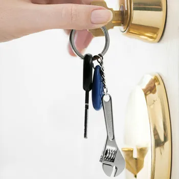 Veržliarakčio Keychain Nerūdijančio Plieno Automobilio Raktų Žiedas Aukštos kokybės Modeliavimas Raktu Key Chain paketų prižiūrėtojų raktinę Pulteliais Įrankiai Naujiena