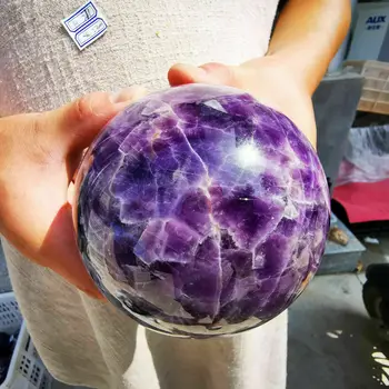 Gamtos svajonė ametistas srityje kristalinis kvarcas kamuolys gem akmens gydomąsias