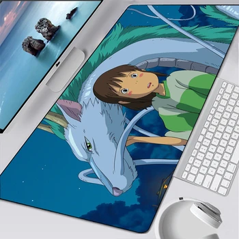 Spirited Away Ghibli Miyazaki Anime Natūralaus Kaučiuko Žaidimų kilimėlis Stalas Kilimėlis Nemokamas Pristatymas Didelis, Mouse Pad Klaviatūros Kilimėlis dovanų