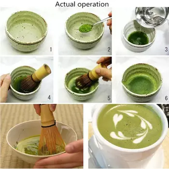 100 Benli Matti žaliosios arbatos miltelius suplakite Japonijos ceremonija bambuko arbata arbata nustatyti kavos su brush tool, arbatos rinkinys, priedai Baibenli