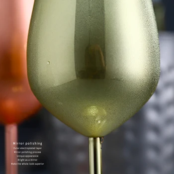 Nerūdijančio Plieno Šampano Taurė Vyno Stiklo Kokteilių Stiklinių Metalo Vyno Stiklo Baras, Restoranas Goblet KSI999