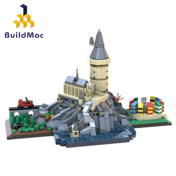 Naujas Magiją Pilies Panorama modelių Kūrimo rinkiniai Miesto Pilys Blokų modelių Kūrimo Žaislai Užsiėmimai 