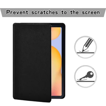Tablet Case For Samsung Galaxy Tab S6 Lite P610/P615 10.4 Colių Sena Vaizdo Modelius Odos Stovo Dangtelis + Stylus