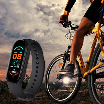 M6 Fitness Tracker Smart Apyrankę GPS Žiūrėti Sveikata Vyrų, Moterų Rankogaliai Sporto Bluetooth 5.0 IP68 Vandeniui Smart Juosta M6