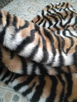 Geros kokybės Tigras spausdinti dirbtiniais kailiais audinio, mada, kailių apykaklės, dekoratyvinis pliušinis kilimų ,veltinio audinio counter audinys