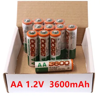 Aa Įkraunamos Baterijos Pilas NI-MH AA 1.2 V 3600mah Baterijas Tik Bundle 1 Maišelis Kn(kilmės) Aicherish 4 -20 CE