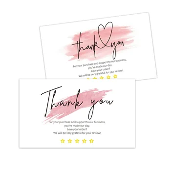 10-30pcs Dėkojame Už Jūsų Užsakymo Mini Card Pack Ačiū Už paramą Smulkiojo Verslo Kortelės Multipack Smulkaus Verslo Pastaba Kortelės