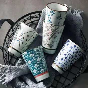 Derliaus Arbatos Puodelio Retro Keramikos Puodelius Japonų Stiliaus Taurės Kelionės Kavos Puodelis Tėvo Diena Dovanos Arbatos Puodą Šalies Drinkware namų dekoro