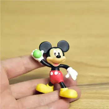 Disney 2vnt/komplektas Peliukas mikis Ir ančiukas Donaldas Pav Žaislai, Lėlės Modelio Statulėlės Namų Biuro Apdailos