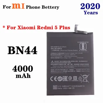 4000mAh BN44 Baterija Xiaomi Redmi 5 Plus 