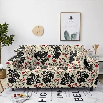 Gėlių formos sofa cover 1/2/3/4 sėdynės padengti prabanga sofa cover tinka kambarį slipcover neslidžios spandex sofa dangtis