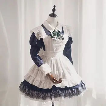 Anime Touhou Project Izayoi Sakuya Kambarinės Apranga Lolita Dress Kasdien Vienodas Cosplay Kostiumas Moterims Helovinas Nemokamas Pristatymas 2020 Naujas