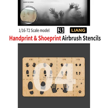 1/16 1/32 1/35 1/48 1/72 Vežime Scenos Handprint & Shoeprint Airbrush Trafaretai Modeliai Siužeto Detalių Gamybos Priemonė