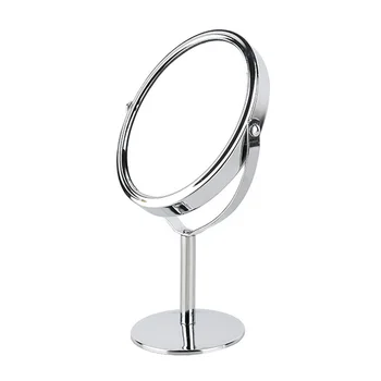 360°besisukantis nešiojamų mažas veidrodis dvipusis 1:2 didelės funkcija metalo makiažo veidrodėliai