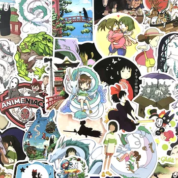 10/30/50Pcs/daug Japonija, Anime, Spirited Away Totoro Lipdukas Dviračių Motociklų Snieglenčių Riedlentė Nešiojamas Bagažo Telefono dėklas
