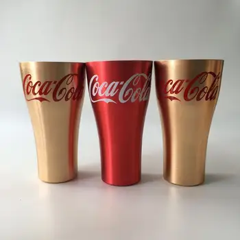 Gamyklos Tiesioginės Cola Taurės Kietas Gėrimų Taurės Drop-Atsparus Taurės Maisto Kokybės Aliuminio Taurės Metalo Taurės Aliuminio Puodelio