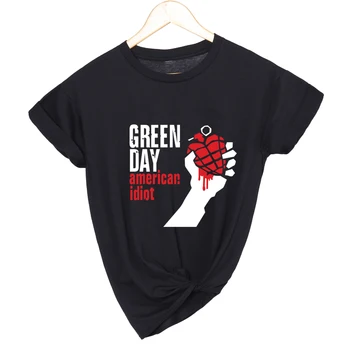 Žalia Dayvrock Juostos Marškinėlius moterims medvilnės, negabaritinių streetwear estetinės t-shirt punk vasaros viršūnes moterų drabužių dropshipping