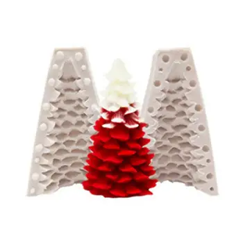 Kalėdų Eglutės Formos Žvakė Pelėsių 3D Silikono Multi-naudoti Nešiojami Kvapus, Pelėsių Rankdarbiai