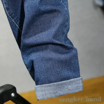 340 svarų ruožas džinsai vyrų negabaritinių elastinga juosmens 8XL prarasti labai didelis 7XL vyrai džinsai prekės