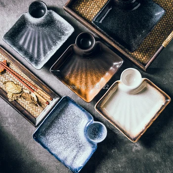 Japonų Kūrybos Kukulis Plokštė Keramikos Plokštės su Mažų Indų Patiekalo Lėkštės, Pusryčiai Plokštė Vakarų Plokštė, Restoranas, Stalo reikmenys