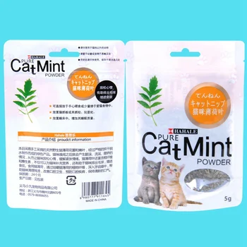 Naminių gyvūnų Prekių Mentolio Skonio Funny Cat Žaislai, Nauji Ekologiški Natūralūs Premium Katžolių Galvijų Žolės 5g Pet products Dropshipping