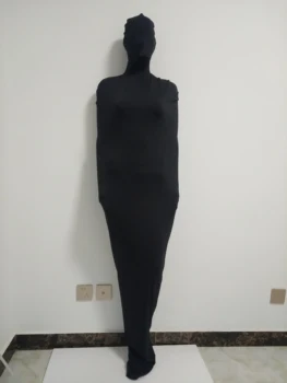 Unisex Fetišas Zentai Kostiumas Visiškai Stora bodysuit Mumija bodybag Scenos Rekvizitai Seksualus Suaugusiųjų Išgalvotas Suknelė