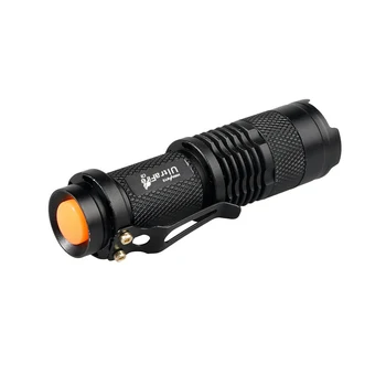 Atsparus vandeniui Super Galingas LED Žibintuvėlis Q5 2000lm Žibintuvėlis, 3 Režimai, Blykstės Šviesos Zoomable savigynos NR. Tazer Šoko Mini Penlight
