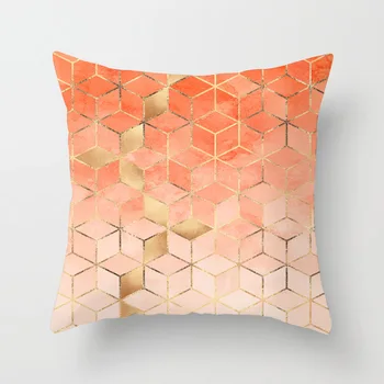 Mados patogus geometrinis persiko odos audinio paprasta namų pagalvėlė pagalvė pagalvės cover45*45