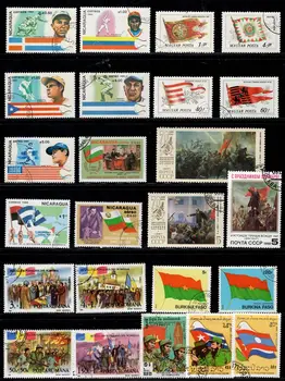 50Pcs/Daug Nacionalines Vėliavas Antspaudas Tema Visi Skirtingi Iš įvairių Šalių, NE Kartoti Pašto ženklai su Pašto Ženklu Filatelijos