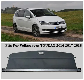 Aukštos Qualit Automobilio Galinės bagažo skyriaus Dangtis Security Shield Ekrano atspalvis Tinka Volkswagen TOURAN. 2016 m. 2017 m. 2018 m. (juoda, smėlio spalvos)