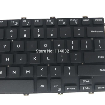 Klaviatūra su foniniu apšvietimu, skirtą Dell Inspiron 14 5480 5481 5482 5485 5488 JK JAV lietuvių Laptop dalys, juoda Pakeisti klaviatūras Naujas