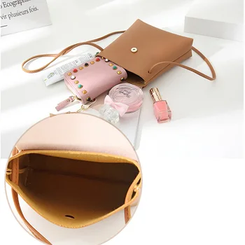 Madingų petį krepšys, rankinė, krepšys atsitiktinis dizainas mergina pečių maišą mobiliojo telefono bag classic magnetinių sagčių