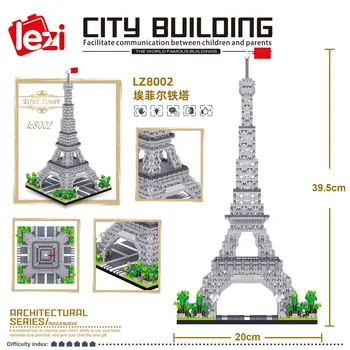 3500pcs Prabanga Mini Blokų Pasaulio Kūrybos Architektūros Prancūzijoje, Paryžiaus Eifelio Bokštas 
