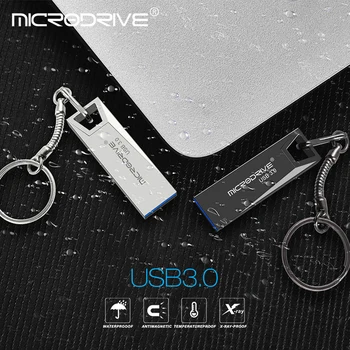 Karšto parduoti metalo USB3.0 pendrive 16GB 32GB 64GB 128 GB usb flash drive, high speed atminties kortelė, USB 3.0 Flash USB pen drive