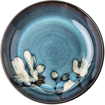 Kinų stiliaus keramikos giliai plokštė namų salotos plokštelės disko asmenybės plokštė creative senamadiškas ranka-dažytos stalo