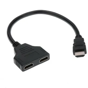 HDMI suderinamus Splitter 1 Įvesties Vyrų ir 2 Moterų Išėjimo Uosto Kabelio Adapteris Keitiklis 1080P PS3/PS4 Žaidimų, Video, Multimedia