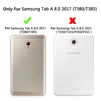 0,3 mm 9H Anti-scratch Screen Protector For Samsung Galaxy Tab 8.0 A2S T380 T385 2017 Grūdintas Stiklas Kino SM-T380 SM-T385