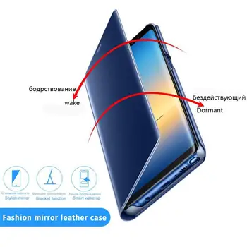 Veidrodis, Flip Cover Case For Samsung Galaxy S20 Fe S20fe A90 5g A80 A70 A50 A60 A50s A40 A30s A30 A20e A20 A10 2019 Stovėti Coque